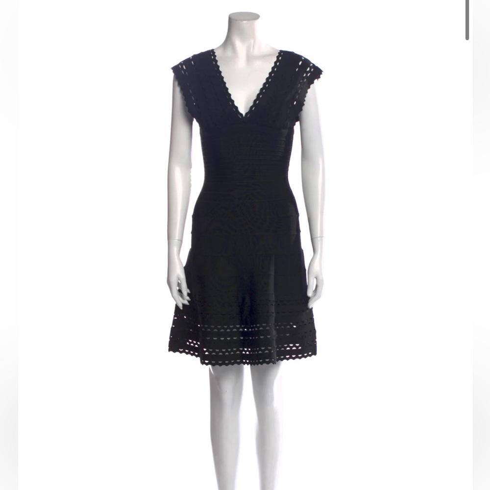 Herve’ Leger - Navy dress fit and flare